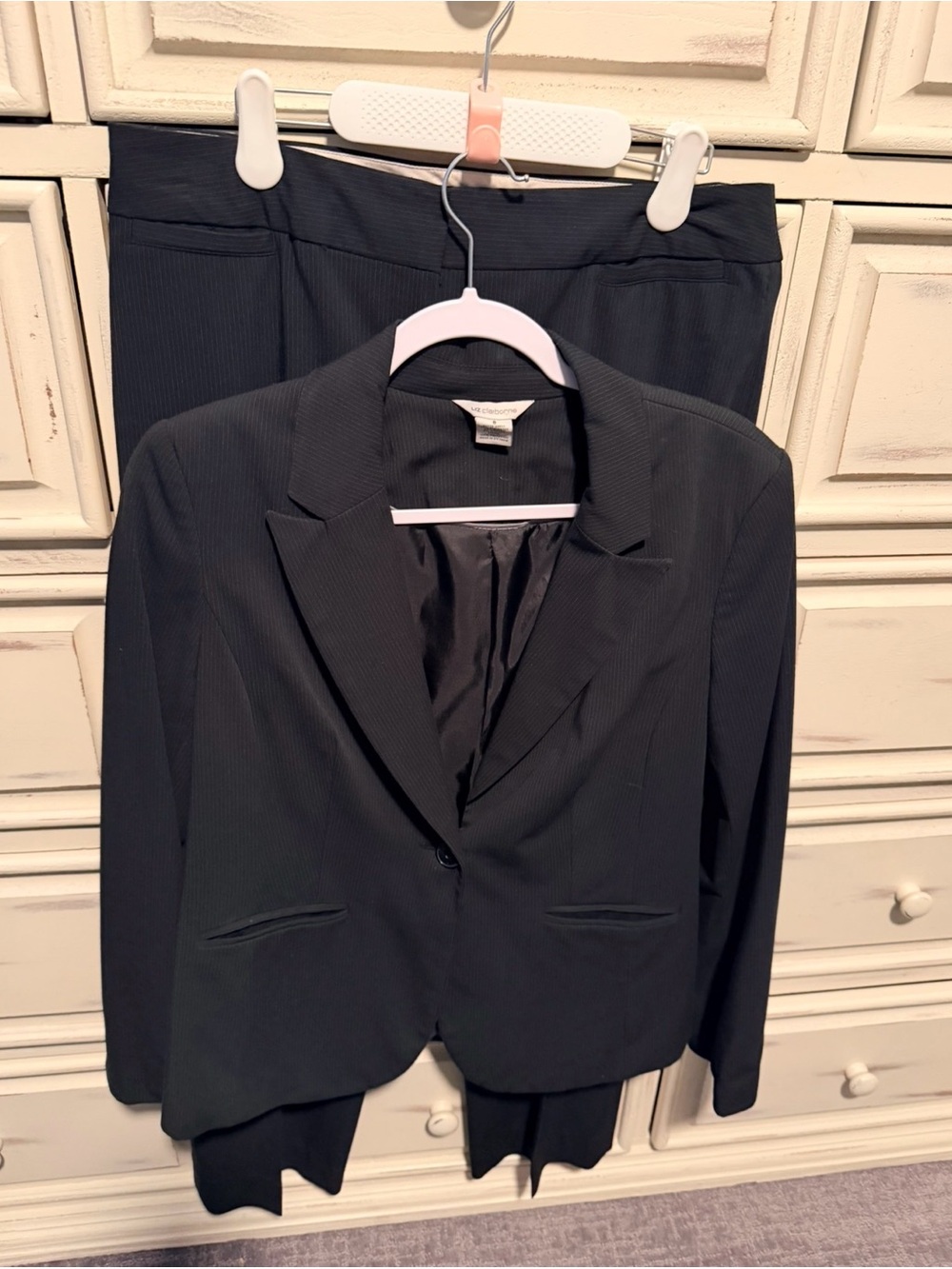 Liz Claiborne Black Pinstripe pant suit